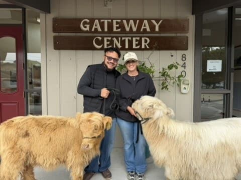 John and Gen of Monterey Mini Cow Company